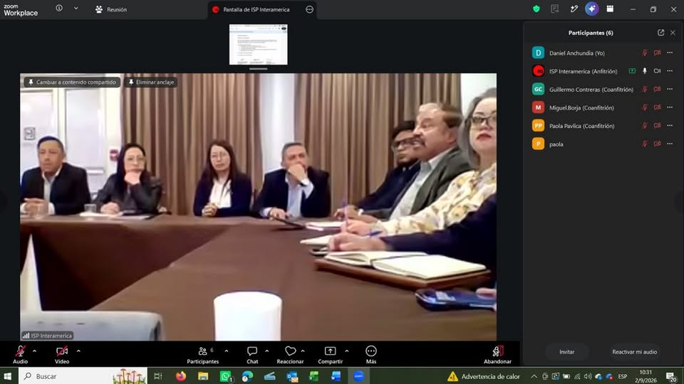 Reunión del Comité Nacional Coordinador de la Internacional de Servicios Públicos (ISP) Ecuador
